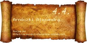 Arnóczki Alexandra névjegykártya